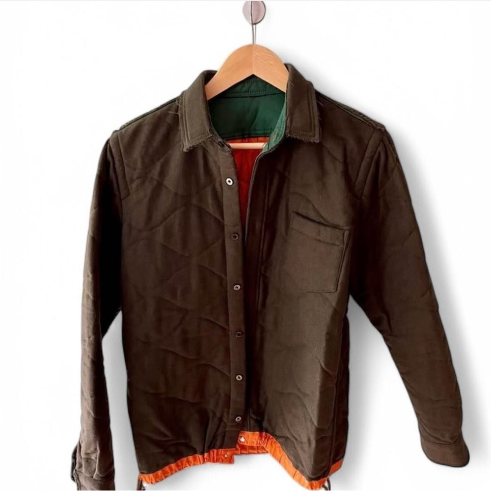 Men's Brown Quilted Jacket